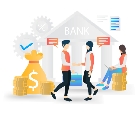 Online Money transfer  Illustration