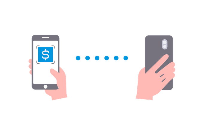 Online Money Transfer  Illustration