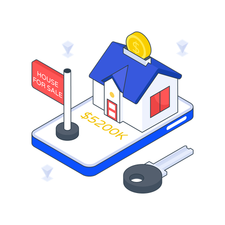 Online Mortgage  Illustration