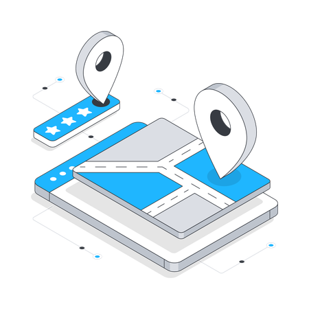 Online Navigation  Illustration