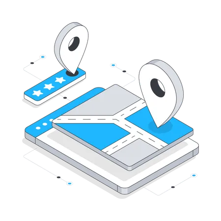 Online Navigation  Illustration