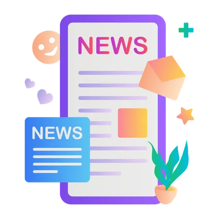 Online news  Illustration