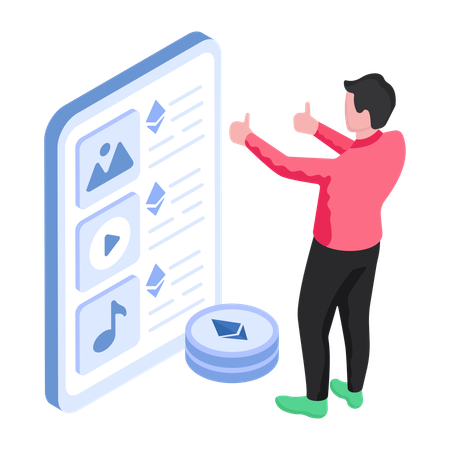 Online-NFT-Plattform  Illustration