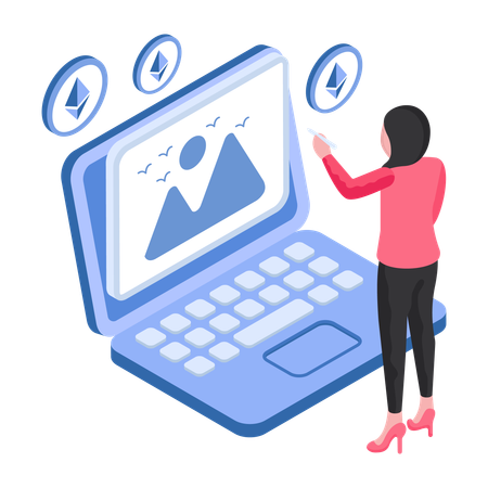 Online-NFT-Plattform  Illustration