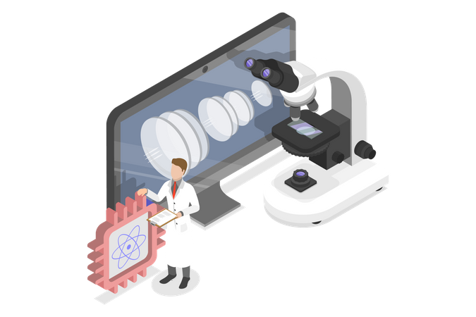 Online Ophthalmology  Illustration