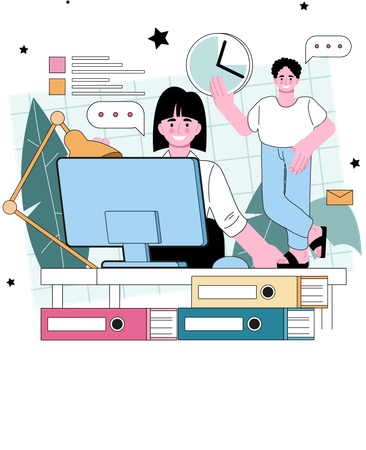 Online patient assistance  Illustration
