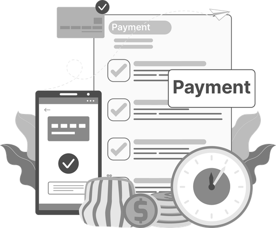 Online Payment  Illustration