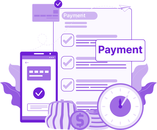 Online Payment  Illustration