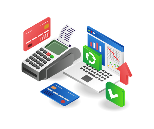 Online payment analysis  Illustration