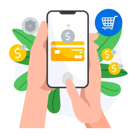 Online Payment app  Illustration