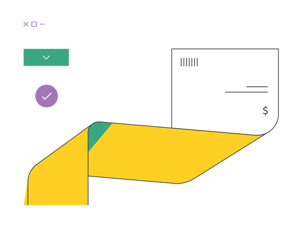 Online Payment bill  Illustration