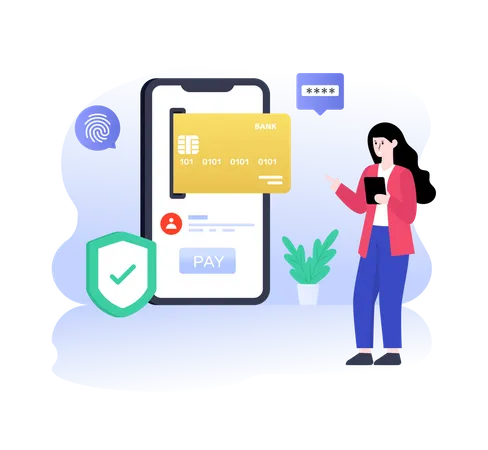 Online Payment For shopping order  Illustration