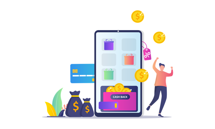 Online Payment  Illustration