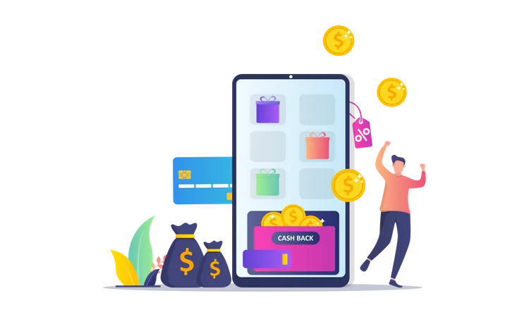 Online Payment  Illustration