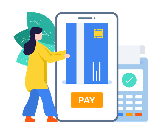 Online Payment  Illustration