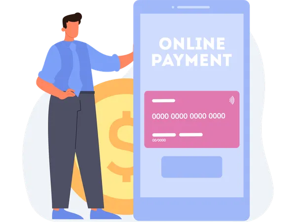 Online Payment  Illustration