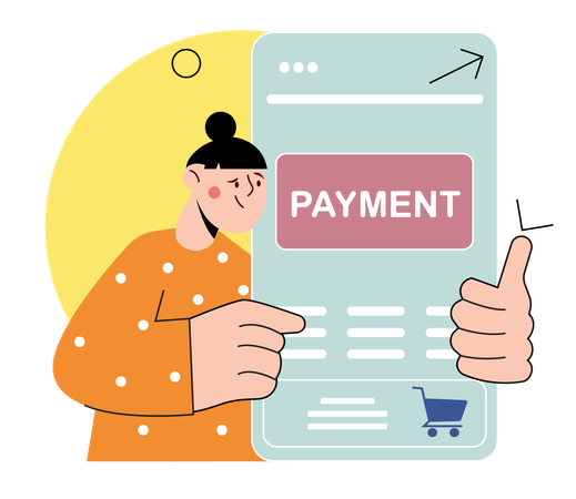 Online Payment  Illustration