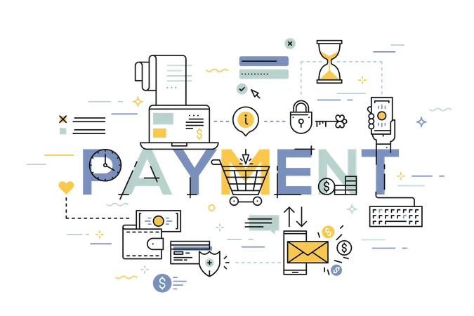 Online Payment  Illustration