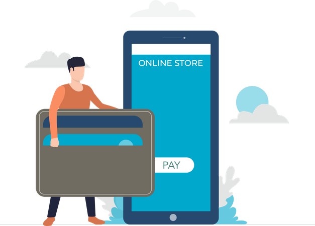 Online payment  Illustration