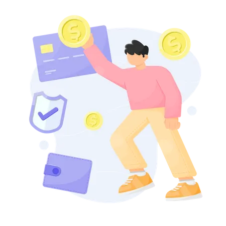 Online payment  Illustration