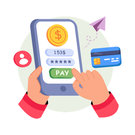 Online Payment  Illustration