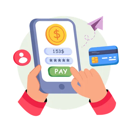 Online Payment  Illustration