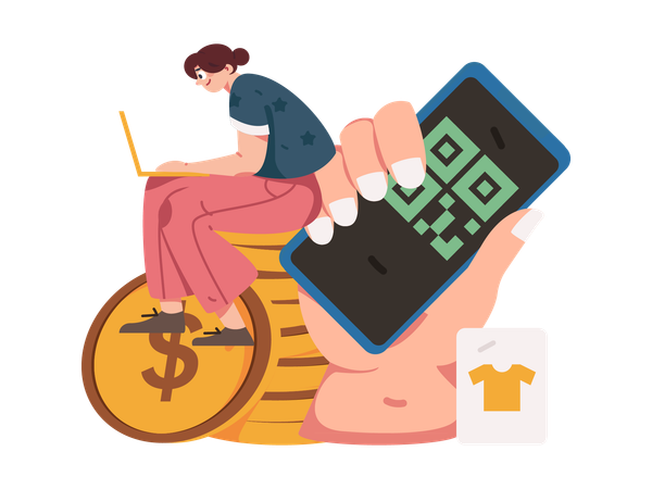 Online payment  Illustration