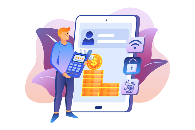 Online Payment  Illustration