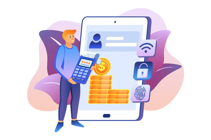 Online Payment  Illustration