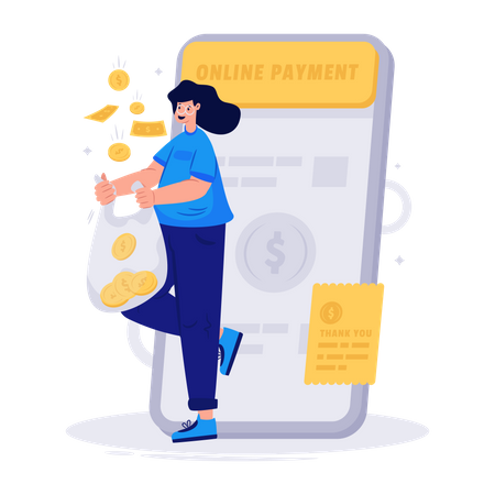 Online payment  Illustration