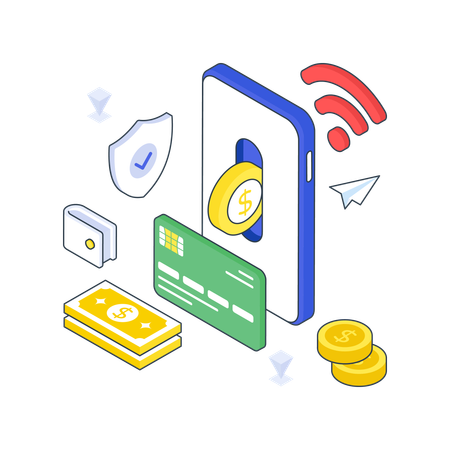 Online Payment  Illustration