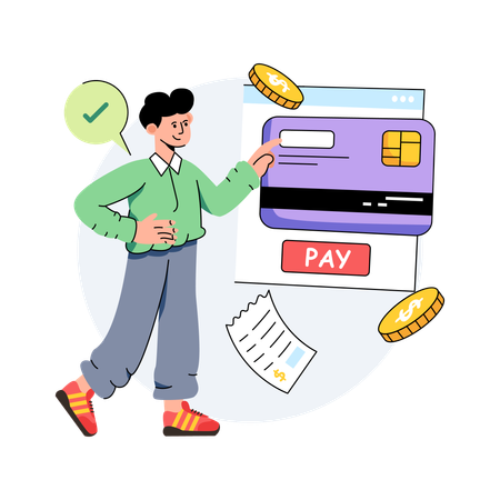 Online Payment  Illustration