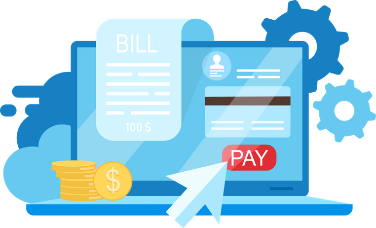 Online Payment  Illustration