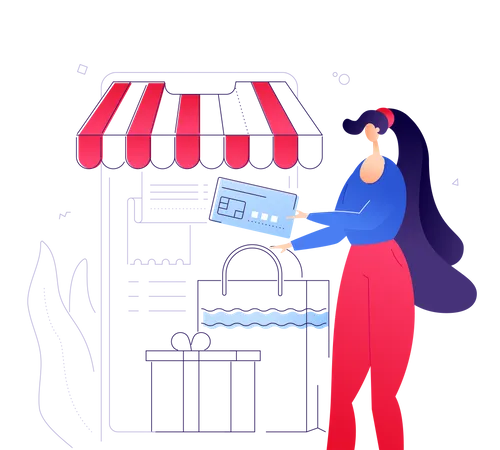 Online payment  Illustration