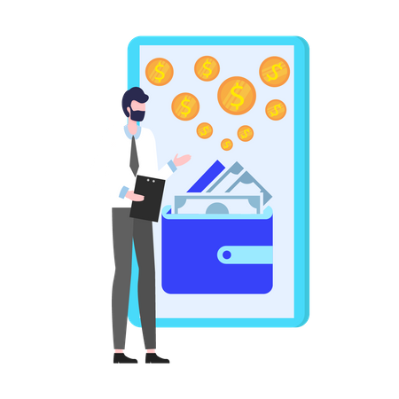 Online payment  Illustration