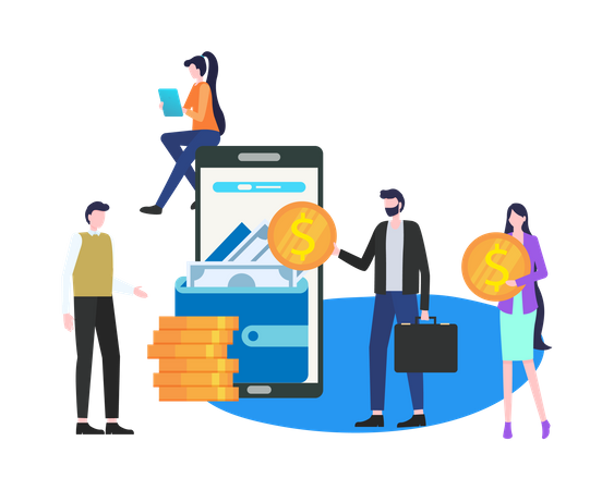 Online payment  Illustration