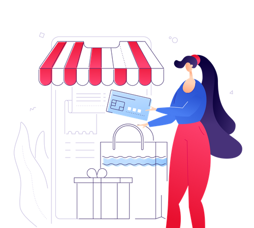 Online payment  Illustration