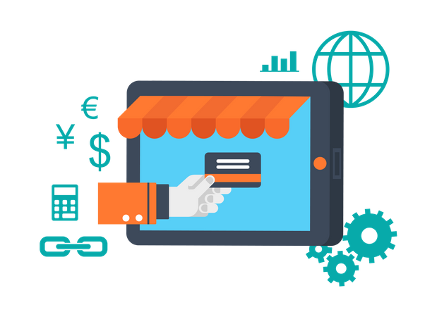 Online payment  Illustration