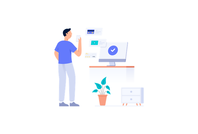 Online payment  Illustration