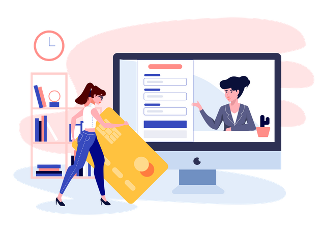 Online Payment  Illustration