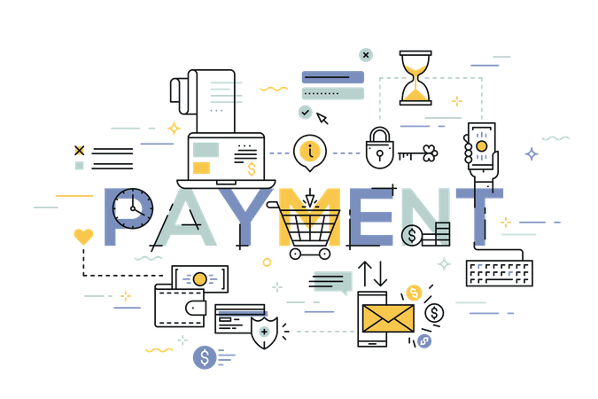 Online Payment  Illustration