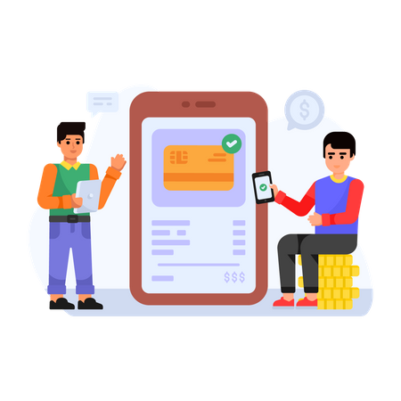 Online Payment  Illustration