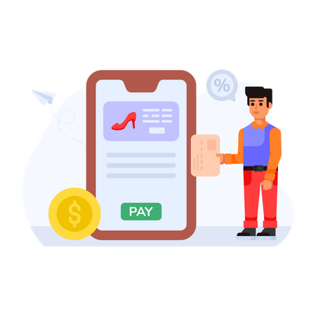 Online Payment  Illustration