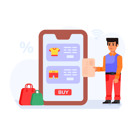 Online Payment  Illustration