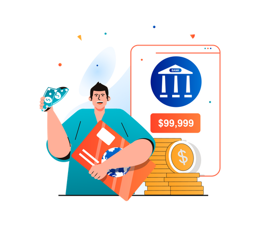 Online Payment  Illustration