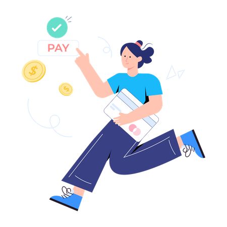 Online Payment  Illustration