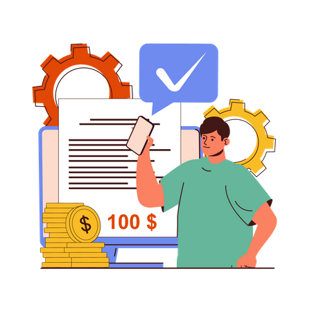 Online Payment  Illustration