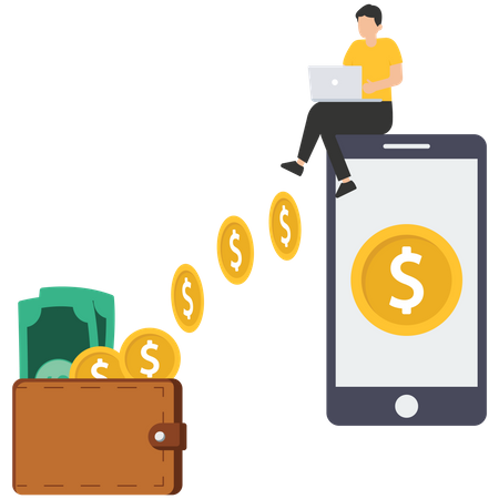 Online Payment  Illustration
