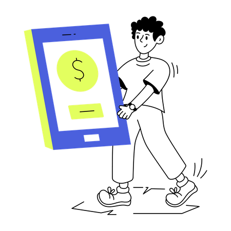 Online Payment  Illustration