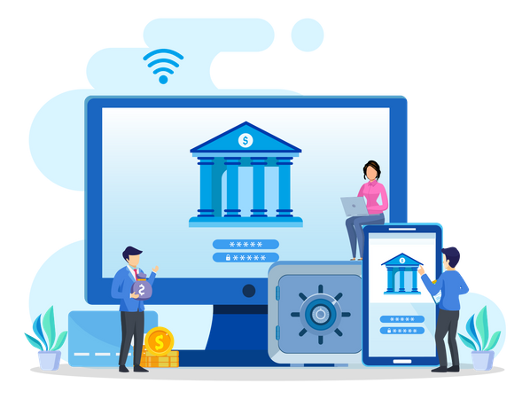 Online Payment  Illustration